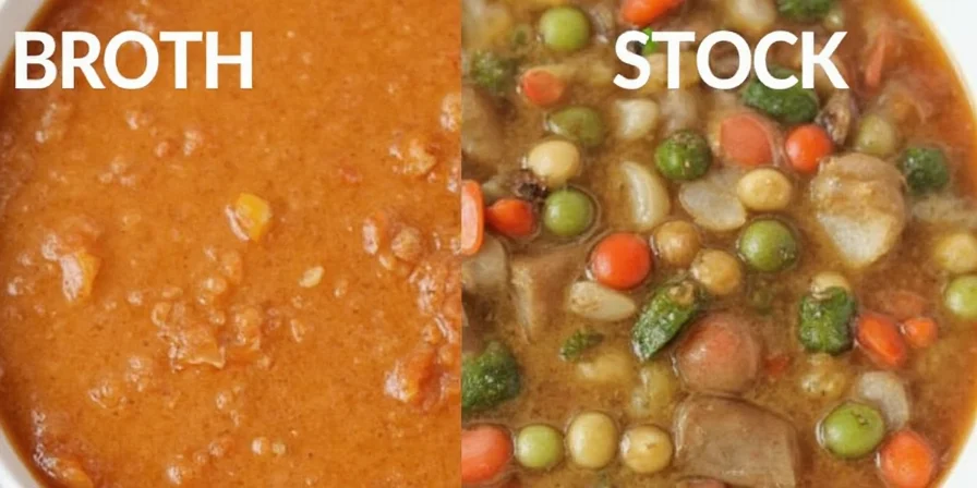 Broth vs Stock visual comparison