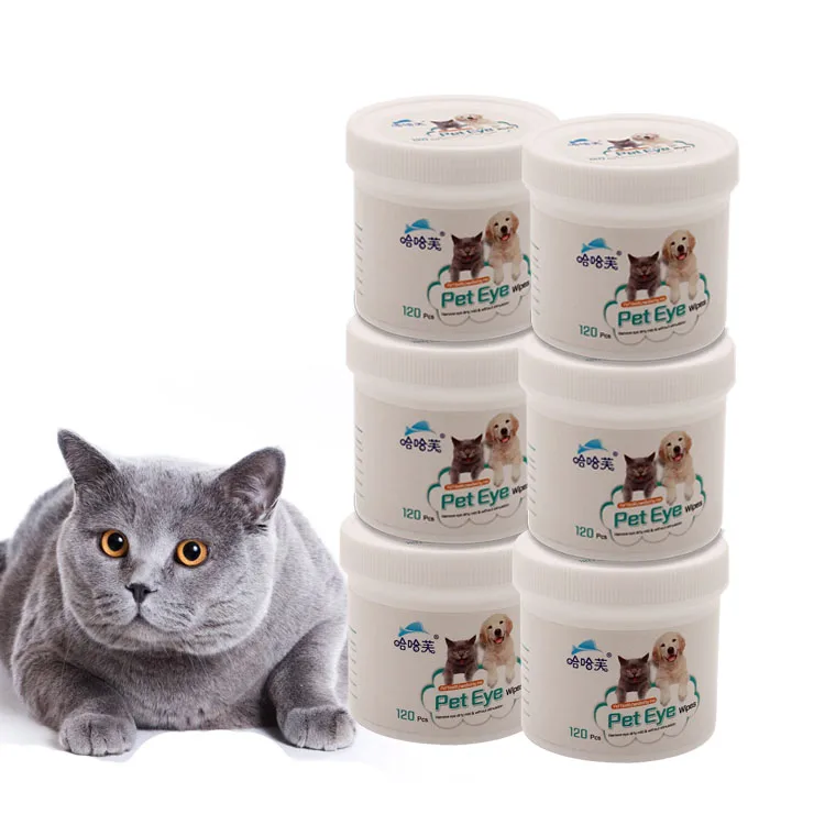 

China Goods Wholesale120pcs Organic Pet Grooming Deodorizing Cleaning Wipes Dog Puppy Cat Eye Wet Wipes