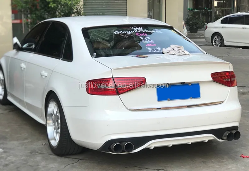 FOR AUDI A4 A4L B8 B8.5 CAR ABS REAR TRUNK SPOILER WING LIP 2009-2016