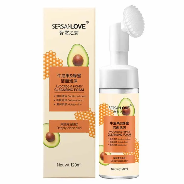 

Avocado Honey Amino Acid Cleansing Mousse Facial Cleanser Gentle deep cleaning foam cleanser