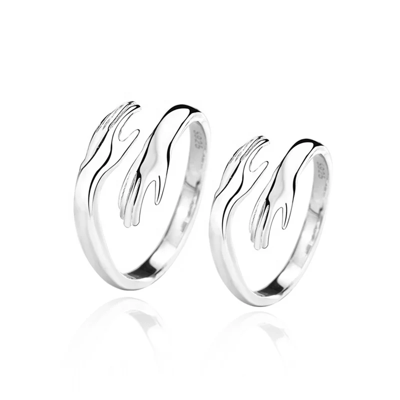 925 Sterling Silver Hug Rings