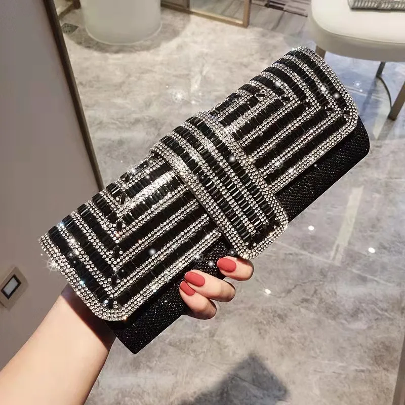 

luxury women Evening Bag Clutch handbag Fashion ladies Crystal Rhinestone purse