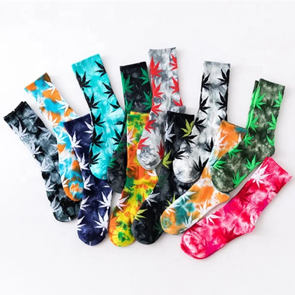 

Wholesale Fashion Man Calcetines Sports Casual Weed Socks For Women Men's Leaf Hip Hop Happy Socks, White, black, gray, green , purple and others