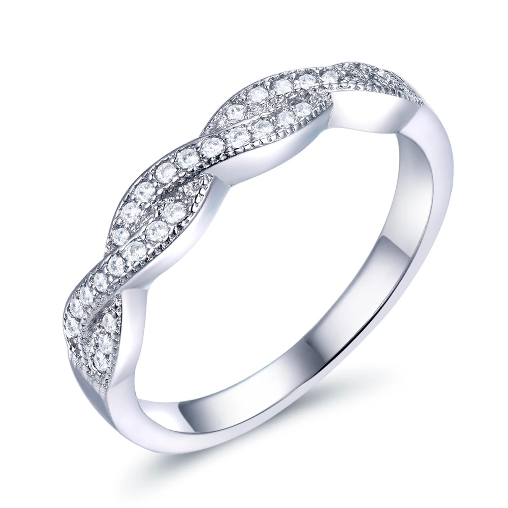 

silver ring Wholesale High Quality fashion Sterling Silver 925 Engagement Ring TL-419 cubic zircon rings for women