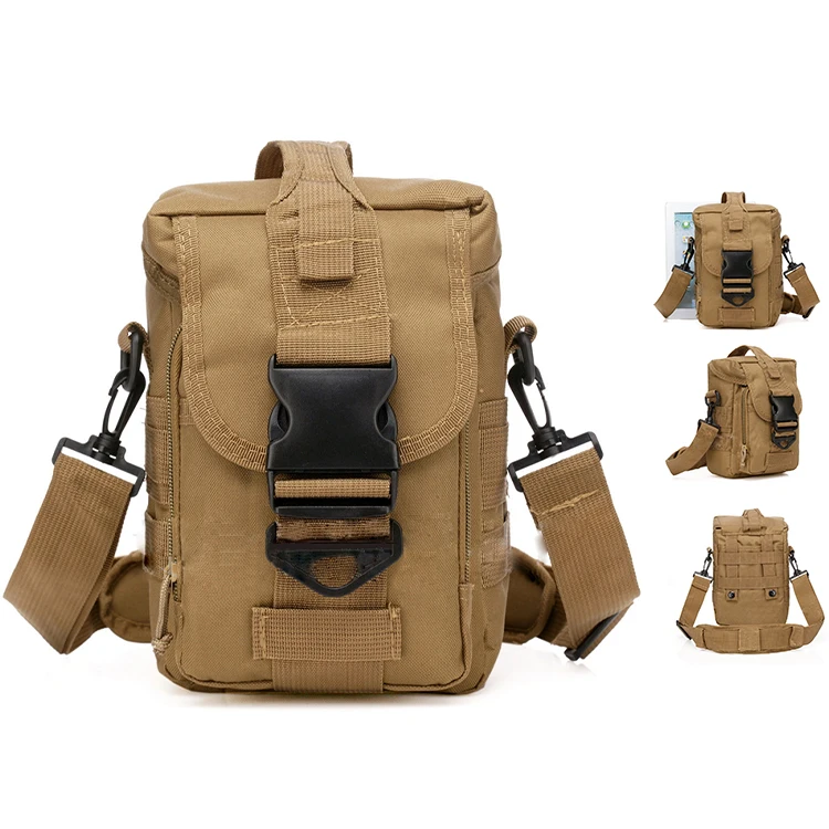 

bag military mini messenger tote bag men leather shoulder messengers shoulder bag, Tan