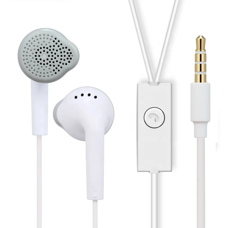 

3.5mm In-Ear Headphones YJ EHS61 Headset with Microphone Stereo Earphone for Samsung Galaxy S3 S6 S7 S8 S5830 C550, White