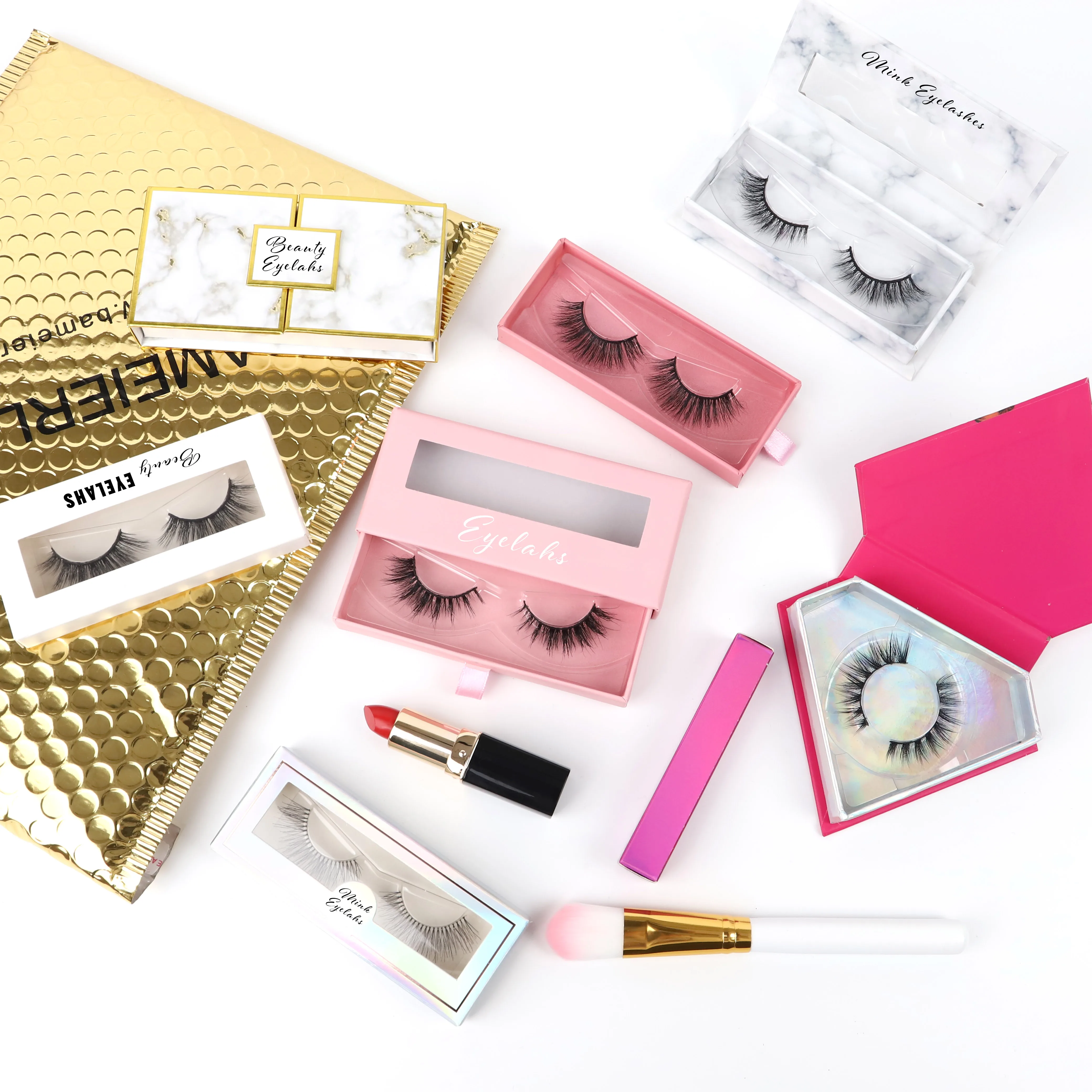 

eyelash case fluffy mink eyelash lashes5d wholesale vendor bulk mink eyelashes