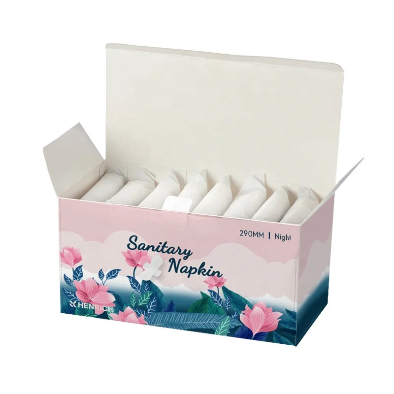 

Natural soft organic cotton menstrual biodegradable ladies pad China suppliers herbal sanitary napkin