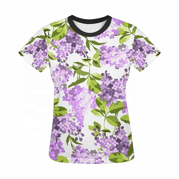 

OEM custom made fashion t shirt 2019 printing 3d t-shirt for woman