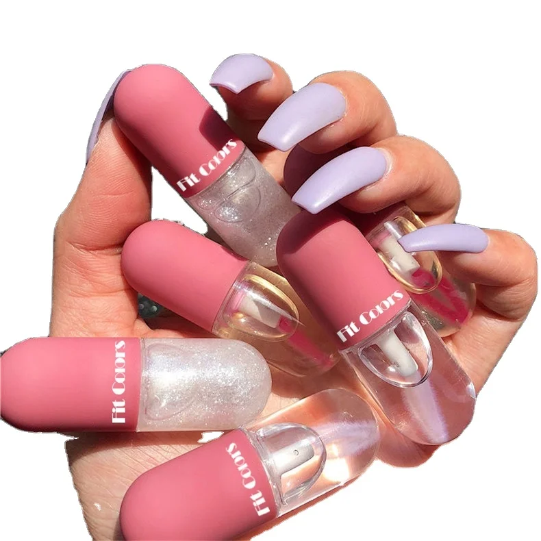 

The hottest selling mini capsule lip gloss moisturizing transparent color changing lip gloss