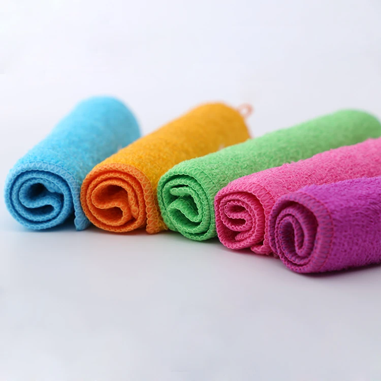

Anti-bacterial Natural Bamboo Fiber Detergent-free Kitchen Cleaning Cloth
