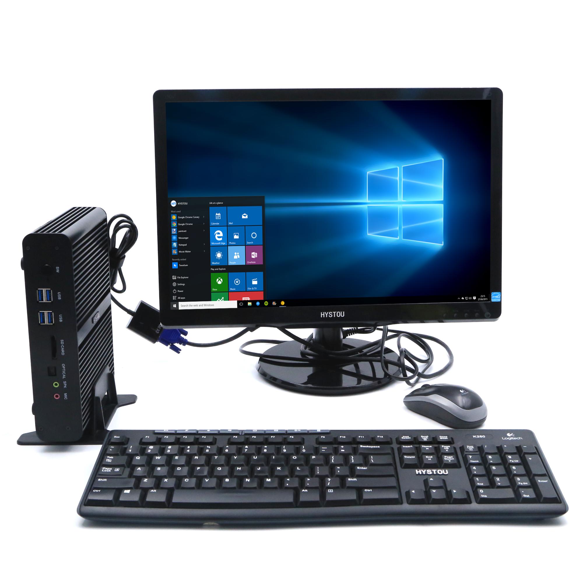 

PC box industrial fanless intel core i7 7500u 12V Gaming Computer with DP HD 4k Micro