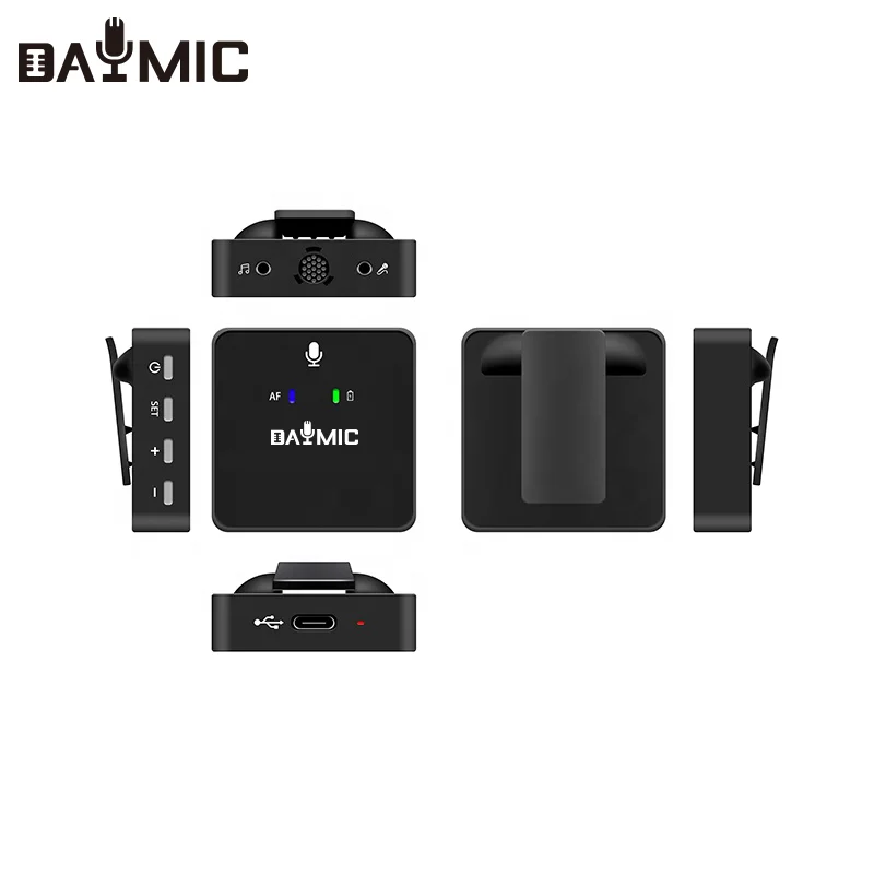 

DAYMIC Mini UHF Wireless Microphone Youtube Camera Microphone Wireless Lapel sound card Mic for Conference livestream