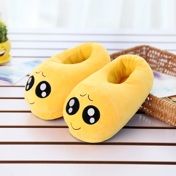 

Factory wholesale emojied slippers expression cotton shoes plush slippers custom home slipper cartoon soft