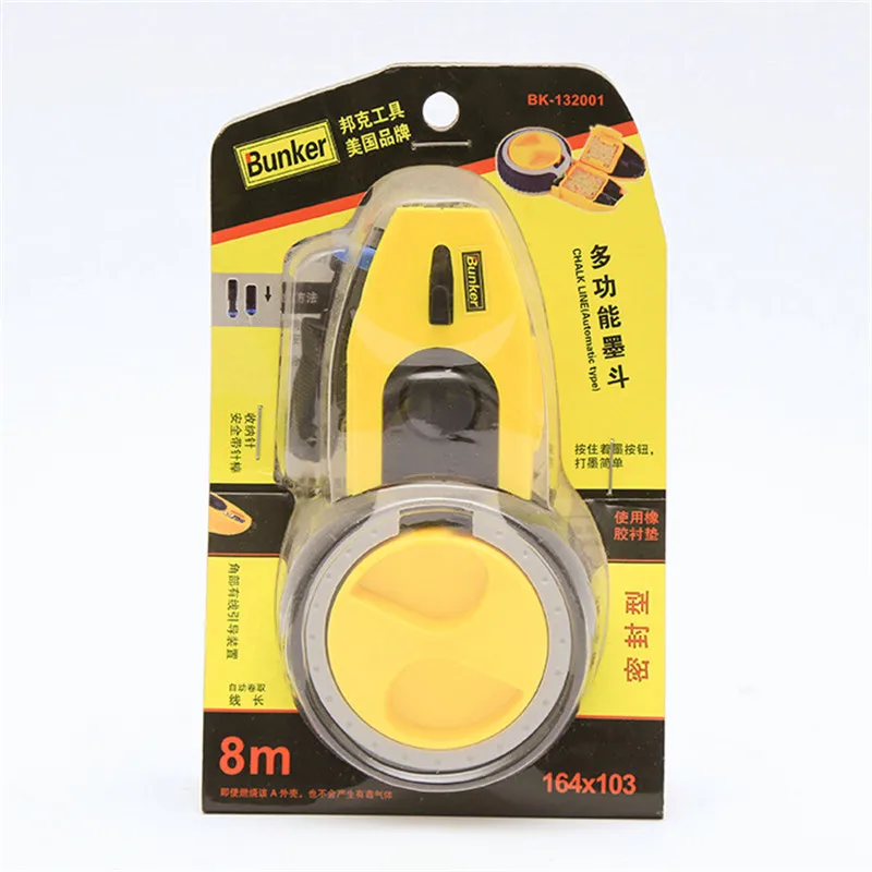 Professional 15m Chalk Line Carpenter Manual Ink Marker With Cheap