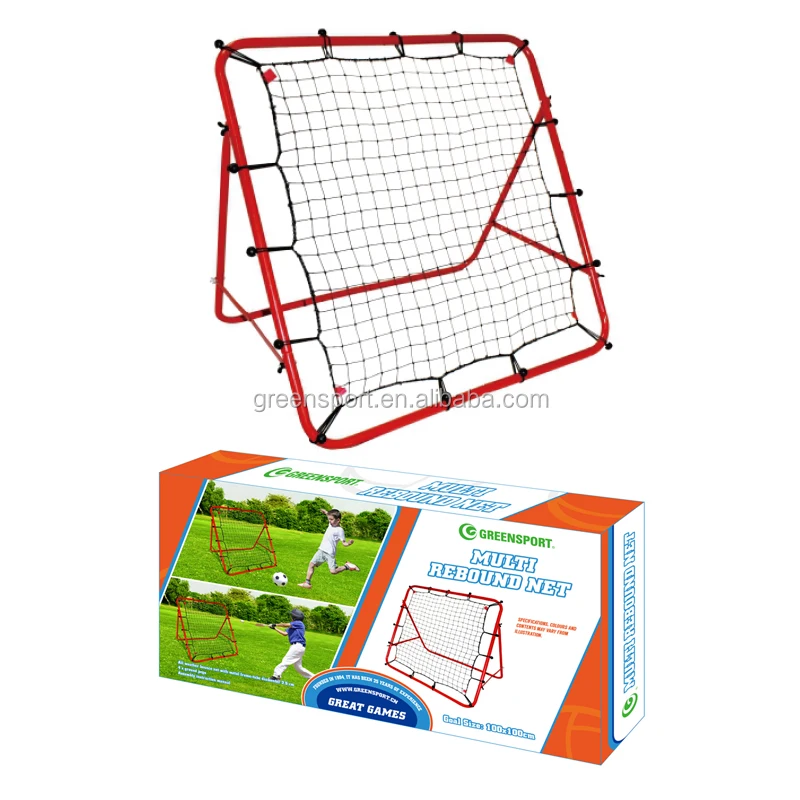 

Football Soccer Rebounder Net Adjustable Easy Set Up Steel Frame 40X40-inch