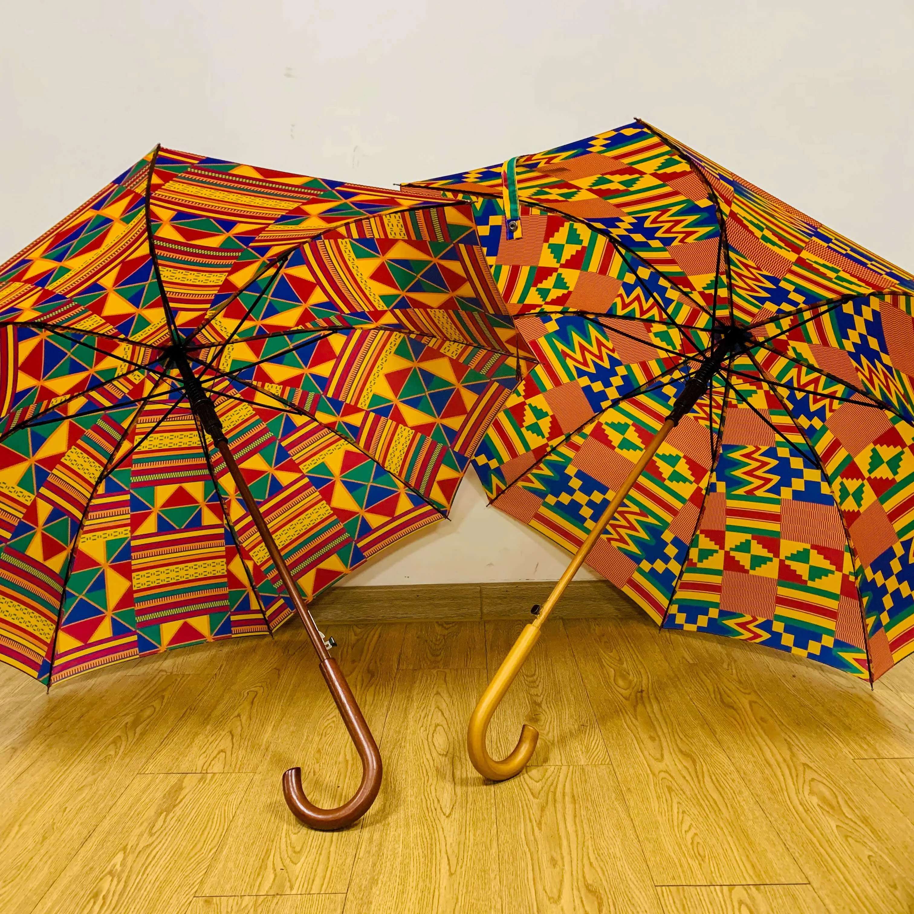 

2020 New Fashion African Print Umbrella Rainy Umbrella Waterproof Umbrella, As pics
