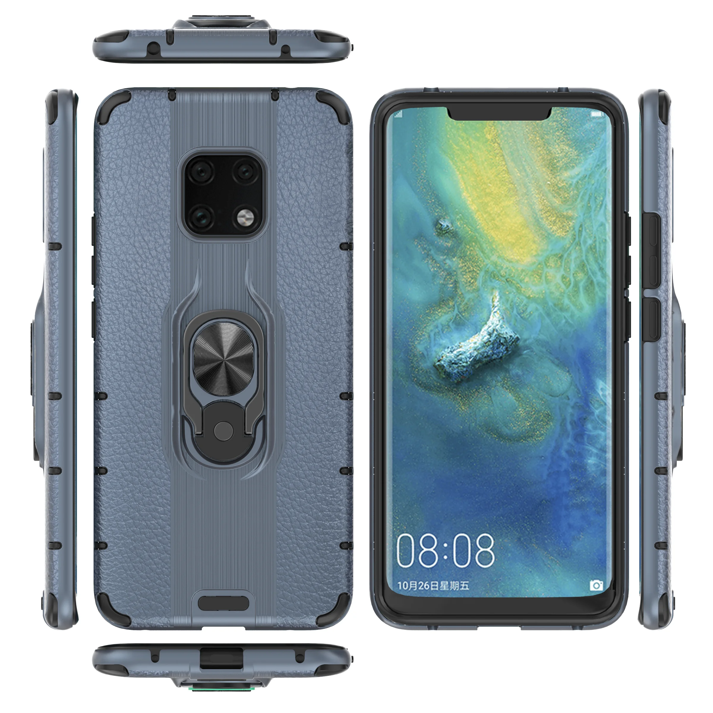 

For Huawei Mate 20 Pro Shockproof Case, for Huawei Mate 20 Pro Ring Stand Case