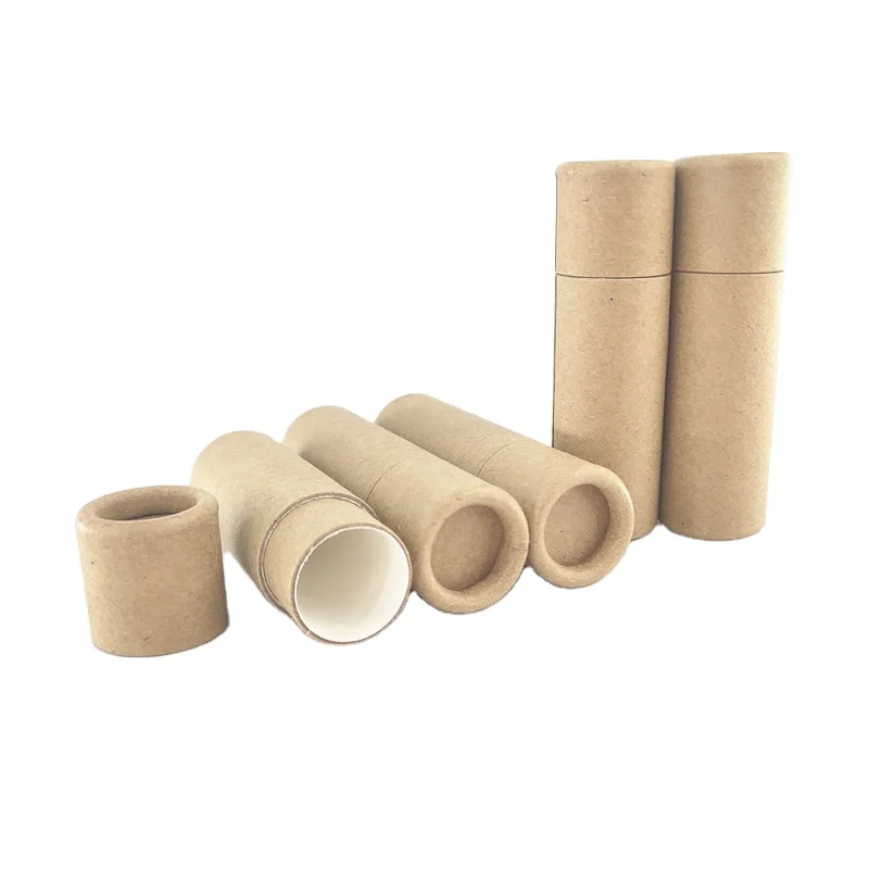 

Eco friendly custom push up cardboard lip balm container 0.3oz