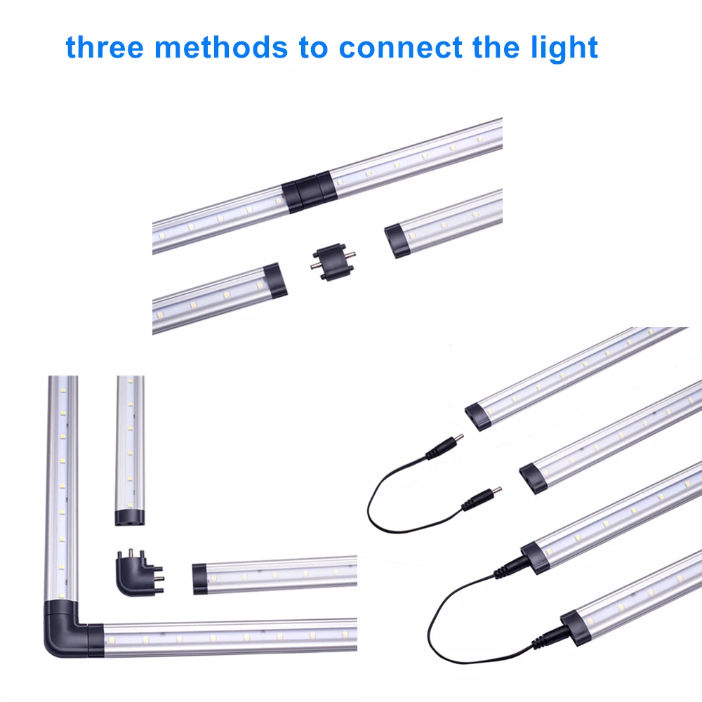
2020 Linkable Kitchen Touchless Dimming Control Warm White 3000K LED Dimmable Under Cabinet Lighting Kit 