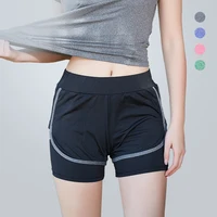 

Comfortable Woman Track Suit Sportswear Workout 2 In 1 Running Shorts Fitness Yoga Shorts Woman For Gym