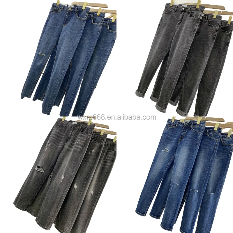 

Vintage washed jeans hot high waisted women's jeans cheap wholesale, mom jeans