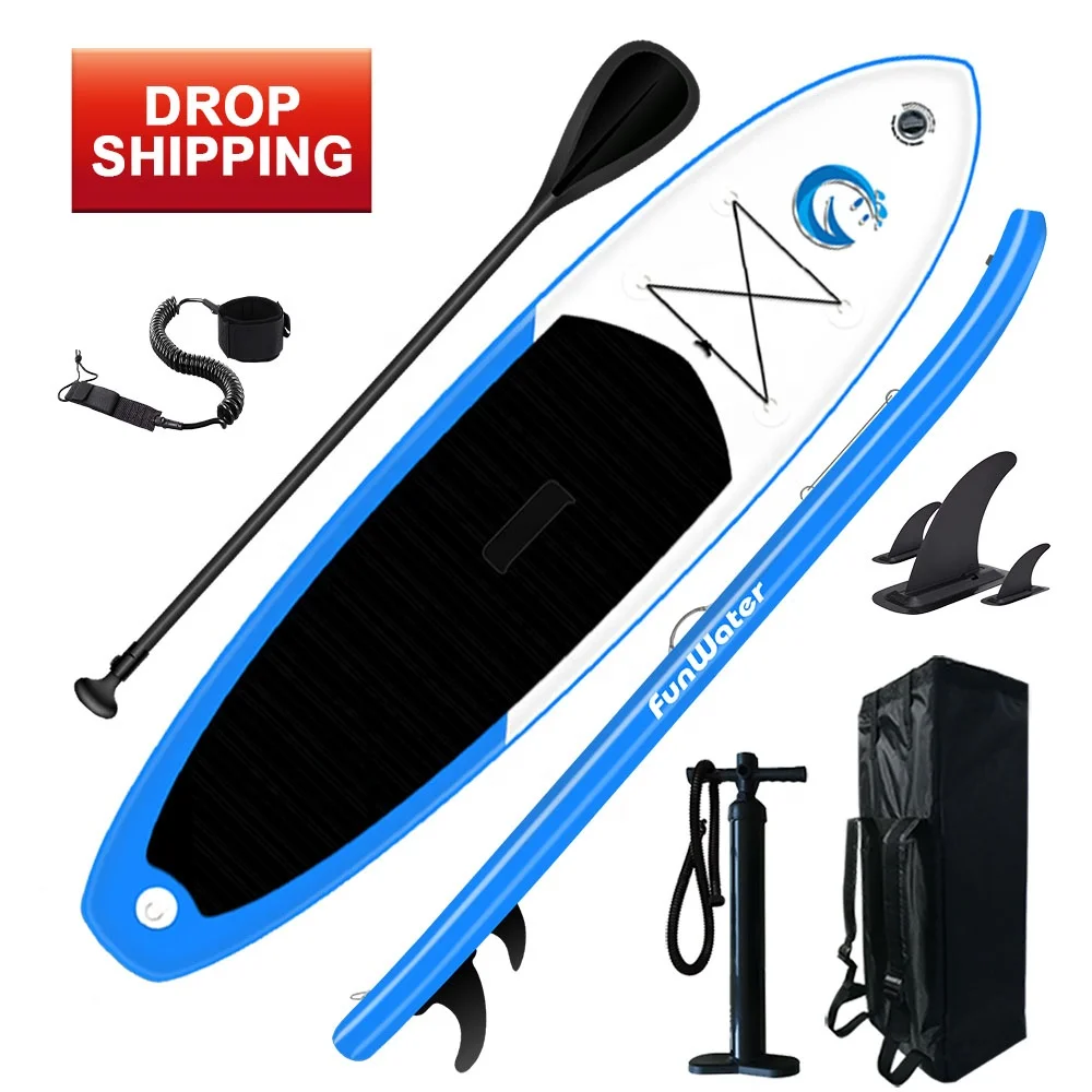 

FUNWATER drop shipping sup paddle board wholesale surfboard stand up fishing board water sport sup, Blue