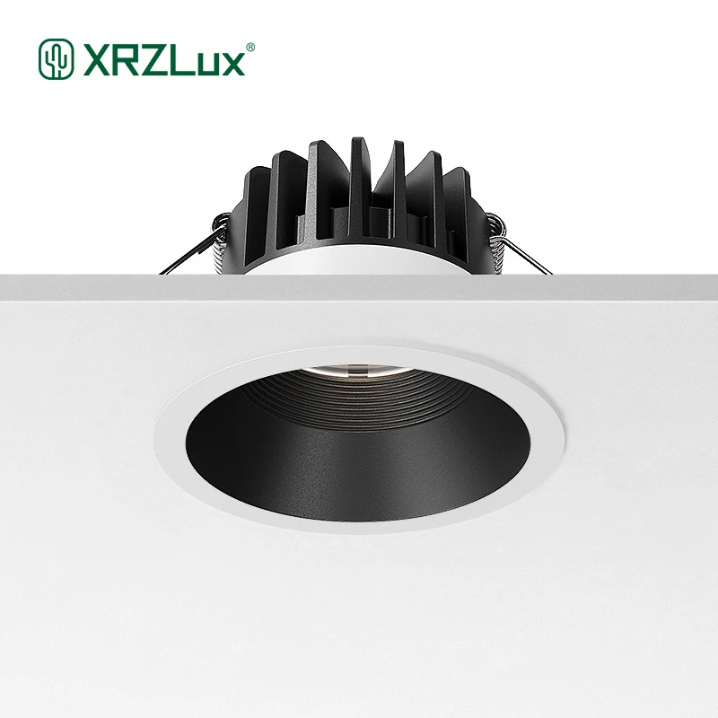 

XRZLux IP65 Led Downlights Waterproof Recessed Fixtures 8W 10W Led Down Light Aluminum Anti-glare Ceiling Spotlights