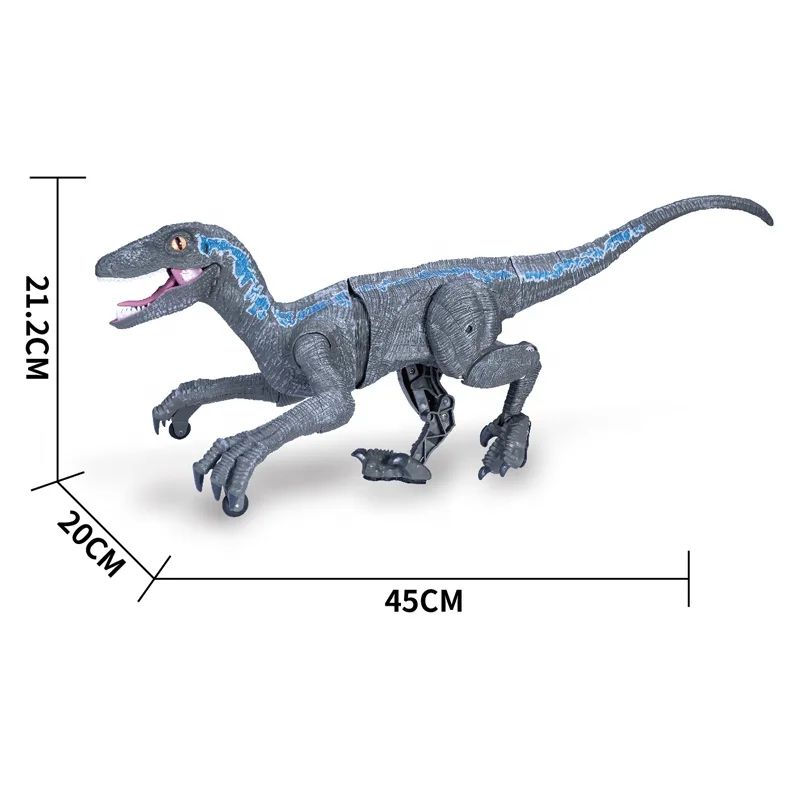 Dinosaure télécommandé 2.4G marchant et rugissant jouets réalistes de  dinosaure pour les enfants 