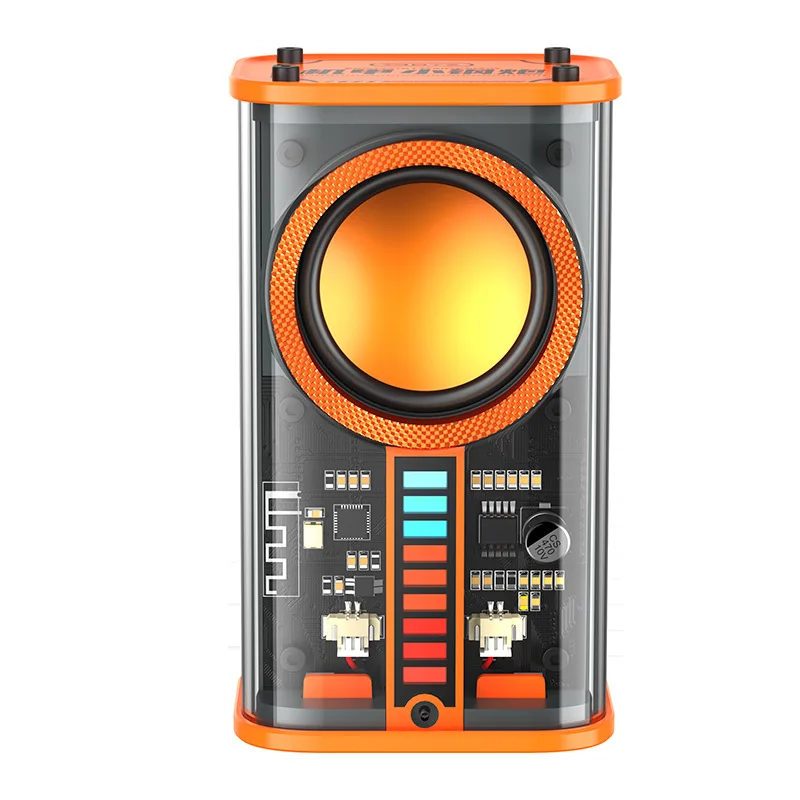 

transparent cheap speakers full range speaker light flash karaoke led speaker for computer pc K07