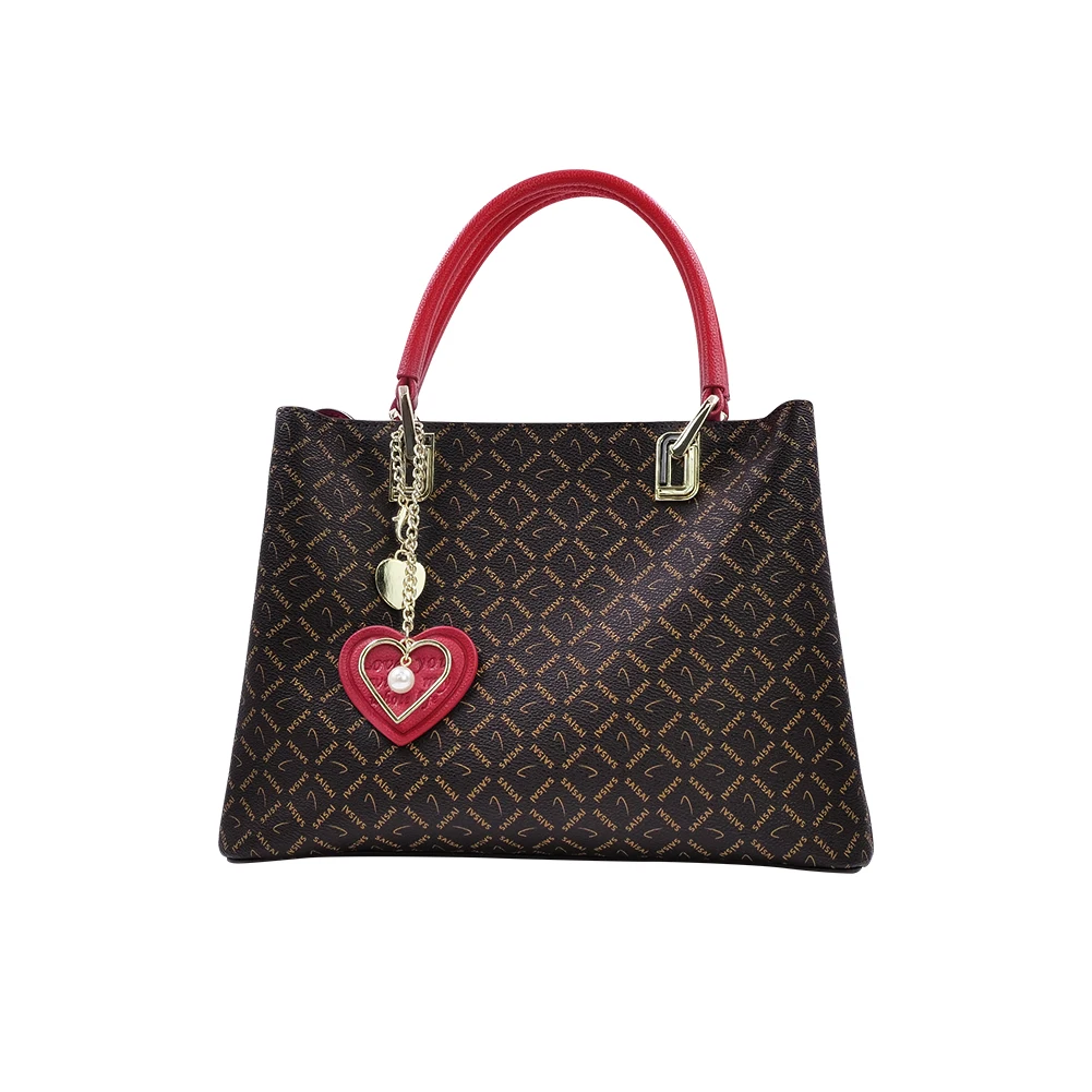 

2021 Fashion Design High Quality Hot Selling Luxury Custom Logo Woman Bag Handbags, Brown