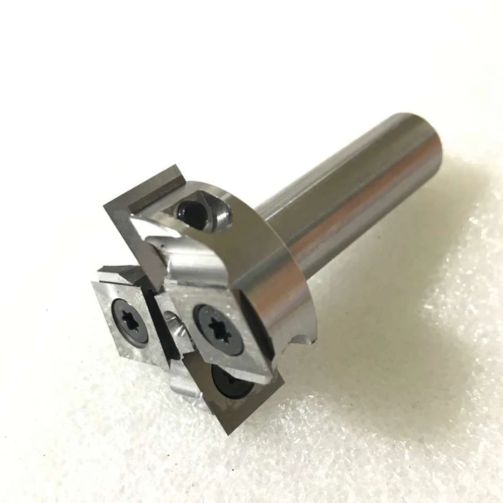 

LIVTER replaceable insert blade spoilboard 1-1/2'' Dia. x 1/2'' H x 1/2'' Shank face milling cutter surfacing router bit