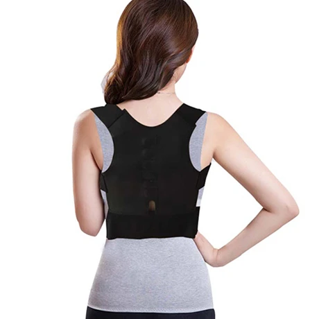 

Back shoulder straightening support belt posture corrector, Black