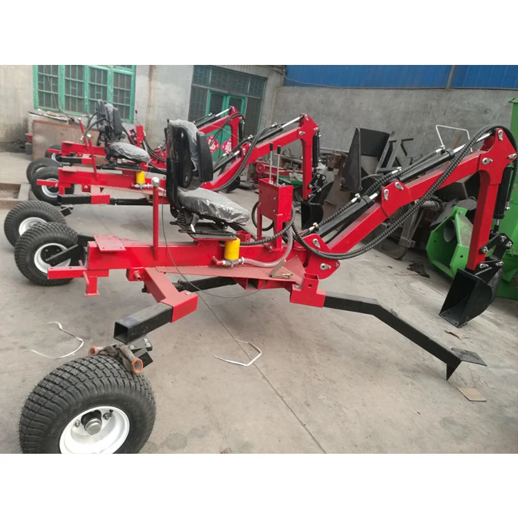 Customized 9hp 15hp 13.5hp Engine Backhoe Small Towable Excavator Backhoe ATV Backhoe Excavator 10HP