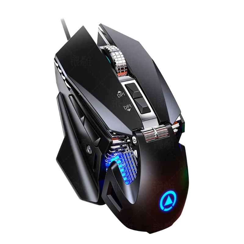 

Newest G10 7 Color Illuminated USB Wired Mouse Gamer 7200DPI Mechanical RGB Gaming Mouse