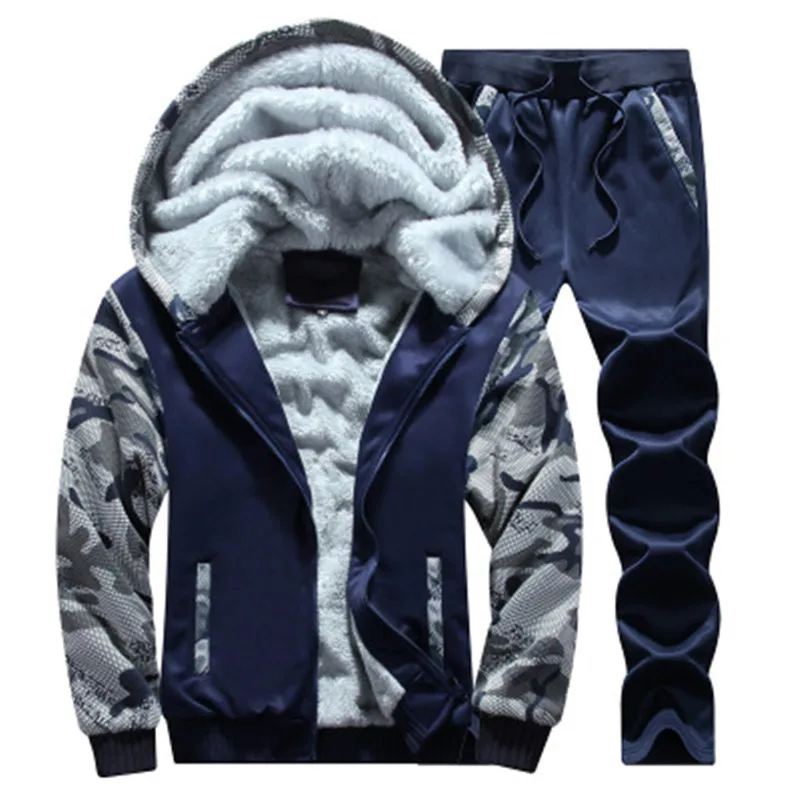 

Men's Winter Down Suits Youth Sports New Casual Fashion Clothing sets Solid Color Two-piece Classic Warm Winter Coat Sets