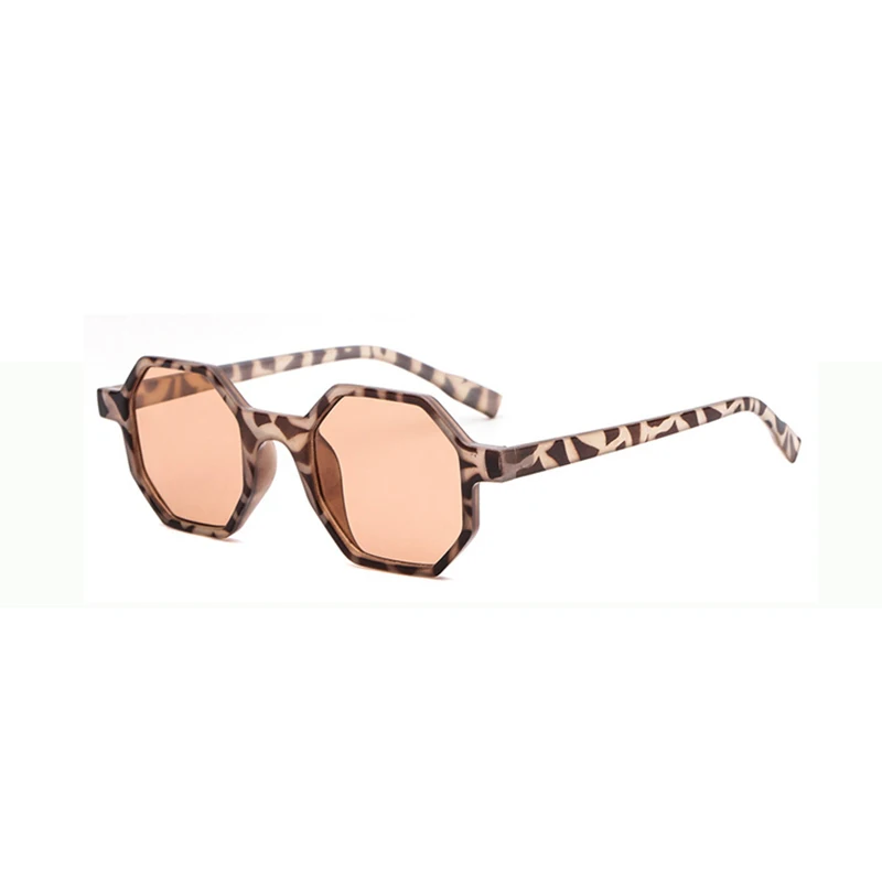 

2021 Fashion Brand Designer UV400 Sun glasses Pink Women Polygonal PC Frame Shades lentes de sol Sunglasses For Men, 7 colors for choice