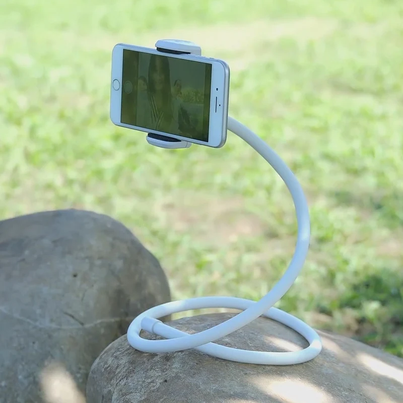 

Lykan Universal Lazy goseneck bedside Smart car desktop lazy cell Neck flexible mobile phone holder stand, White, purple , black, yellow, green