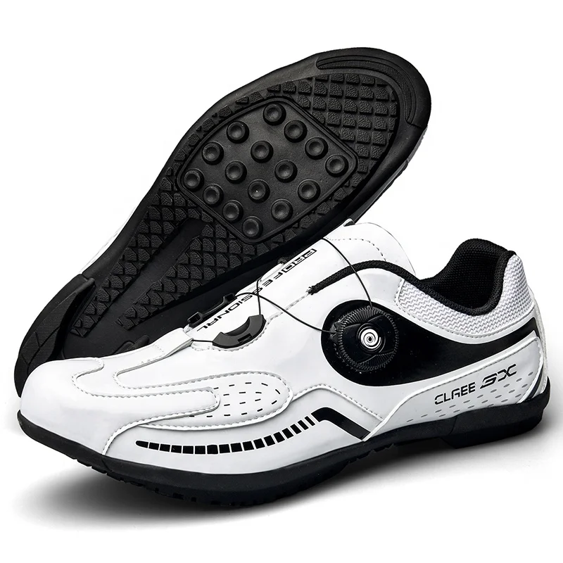

Men'S Professional Large Size Rubber-Soled Bicycle Non-Slip Road Shoes Cycling Shoes