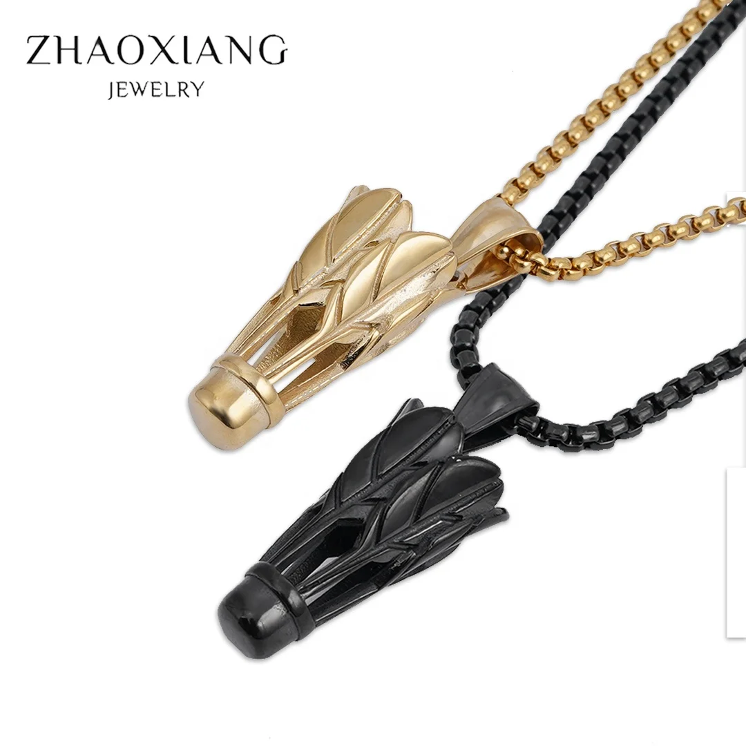 

Stainless Steel Badminton Necklaces Pendants Sports Fashion Jewellery Accessory Gold/Black Color Jewelry Making Supplies
