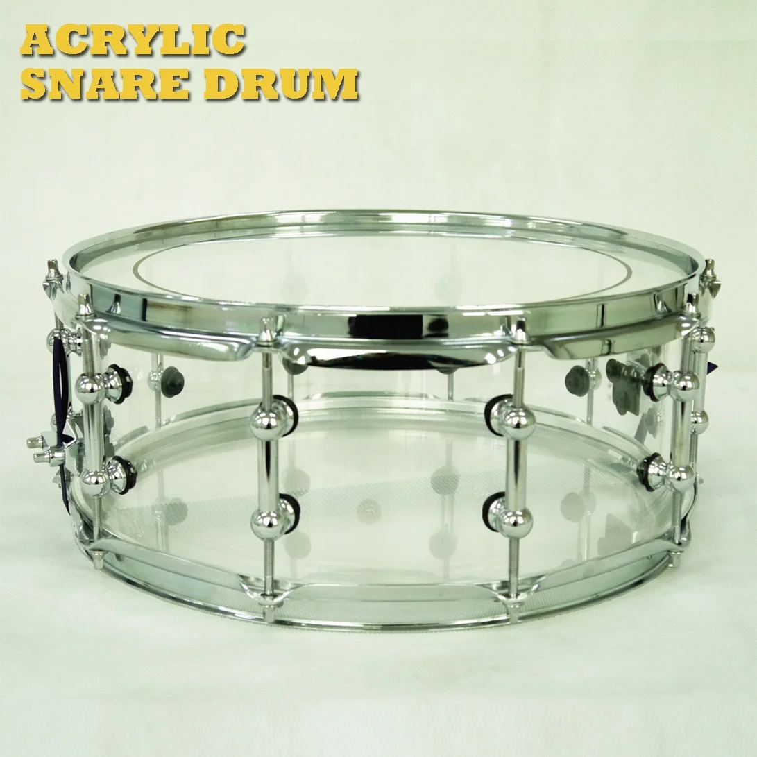 

Clear Acrylic Snare Drum with Tube Lug