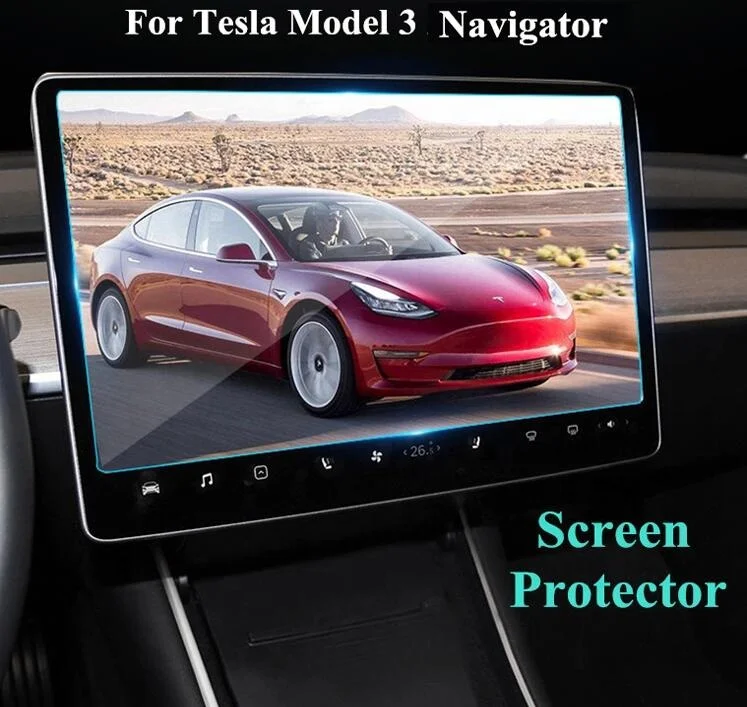 

15inch Model Y Center Control Touch Screen 2.5D Car GPS Navigation Tempered Glass Screen Protector for Tesla Model Y
