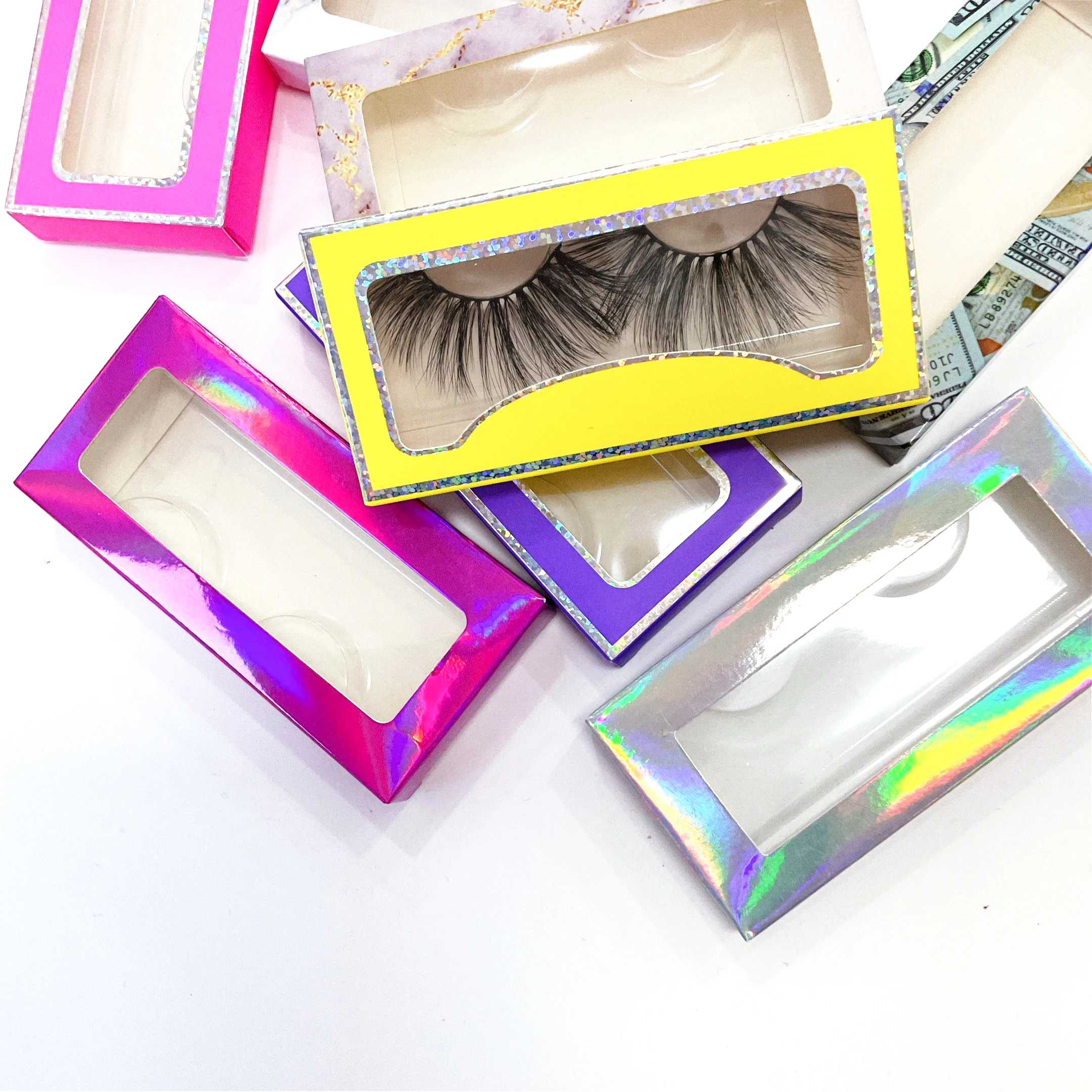 

Wholesale Magnetic eyelashes high quality 25 mm False eyelash, Black color