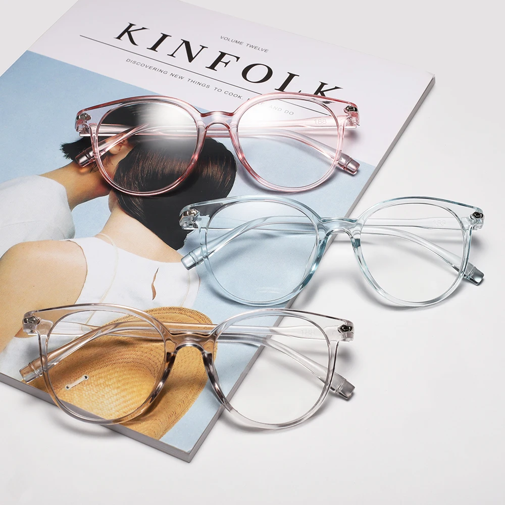 

2021 Newest transparent cheap PC optical frame wholesale women eyewear men eyeglasses design eye glasses