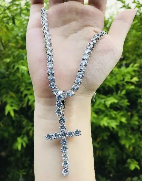 

18K Gold Plated Jewelry Hot Sale Faith Jewelry Cross Gold Pendant Charms Necklace