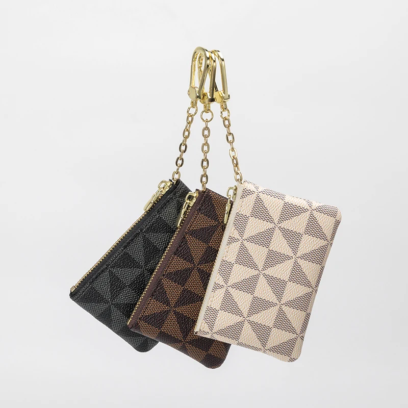 

Coin pocket Custom zipper square leather pocket Coin Purse Mini coin purse small hang bag, Coffee/blue/beige