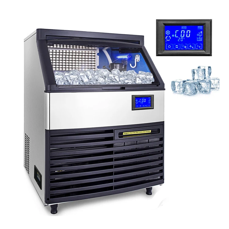 
Stainless Steel+ABS Ice maker machine 200kg commercial cube ice machine 