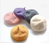 Kid Girl Winter Hat Fashion Unisex Children Solid Warm Wool Beret Boys Girls Winter Outdoor Cap for 3-5Year Free Size 12 Colors