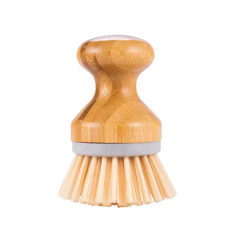 

Portable Kitchen Bamboo Wood Handle Palm Washing Up Dish Plate Scourer Dish Scrubber Cleaning Brush Pot Pan Wash Sweep Dishes, As shown on pictures