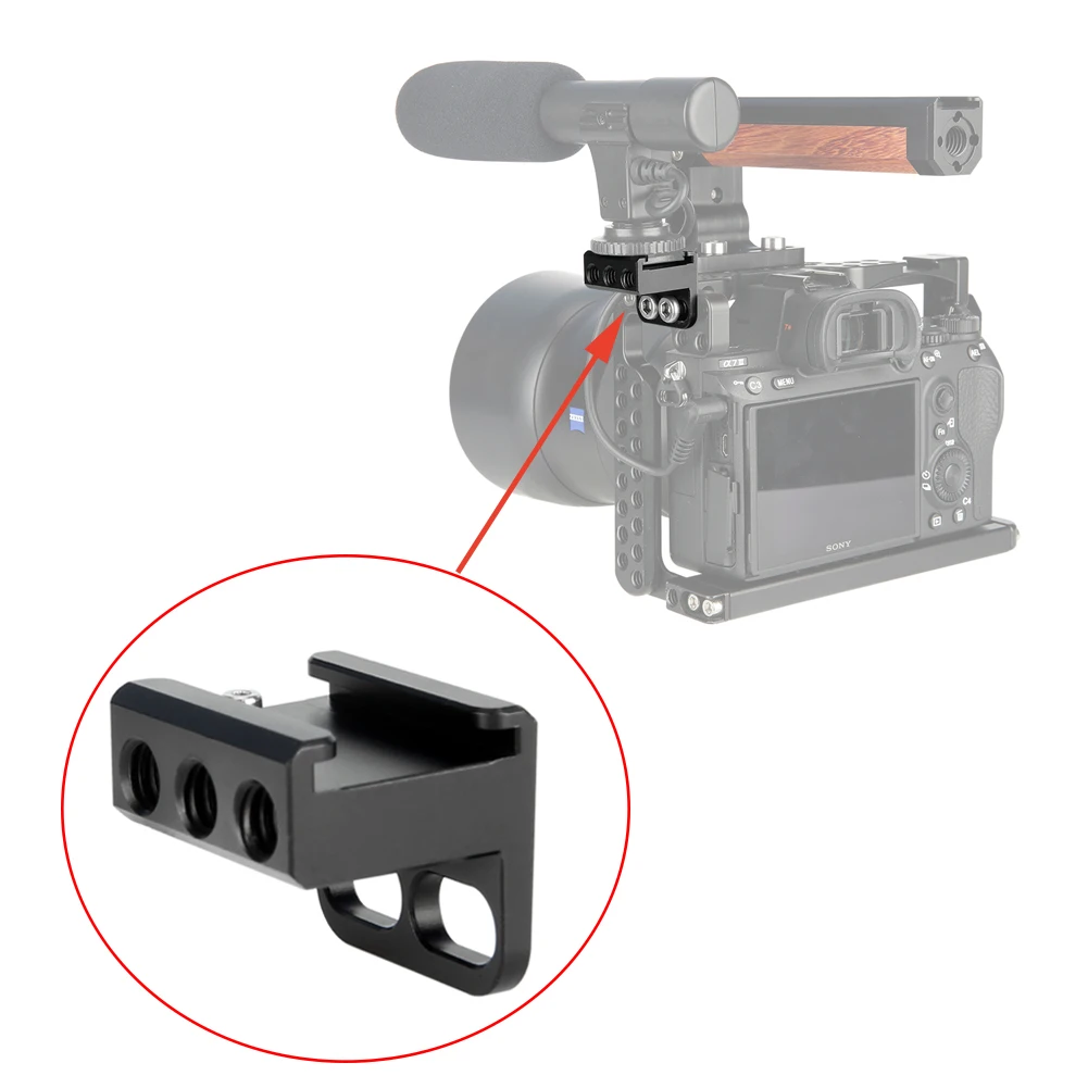 

NICEYRIG Camera Accessories Cold Shoe Mount Adapter for Camera DSLR Flash Led Light Monitor Video Microphone